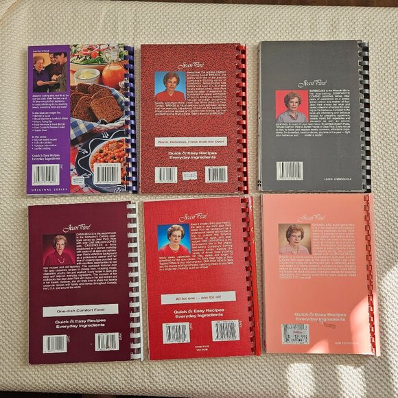 Jean Pare - Company's Coming - Set of 6 Vintage Cookbooks - Plastic Combs - Picture 2 of 14